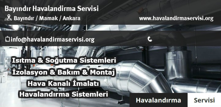 Bayındır havalandırma servisi